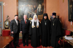 Патриарх Кирилл встретился с президентом Всемирного баптистского альянса пастором Джоном Аптоном